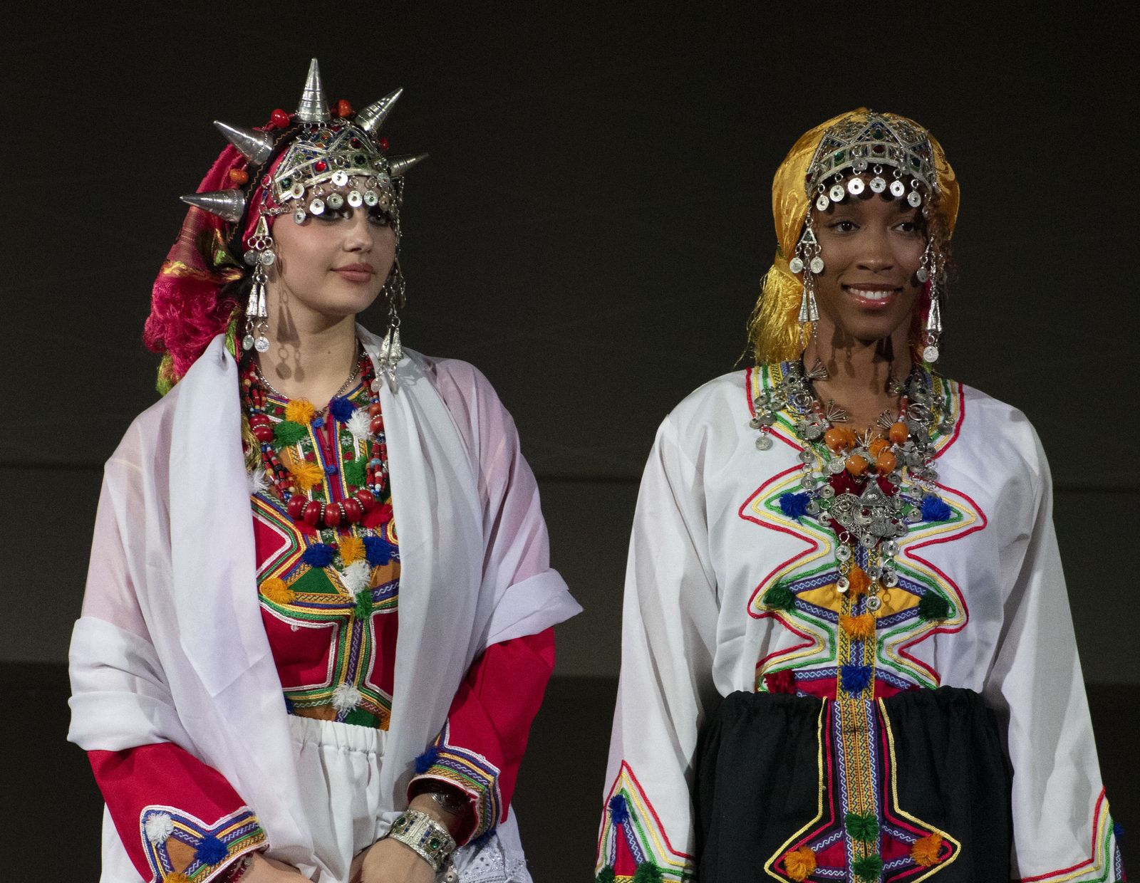 Traditional Moroccan headdresses and embroidery